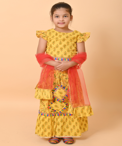 Girls Lehenga Choli With Dupatta